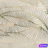 Decorative Panel Gold 3D Model Vray