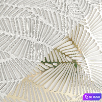 Decorative Panel Gold 3D Model Vray
