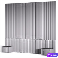 Headboard 8 3D Model Vray, Corona