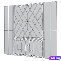 Headboard Premium PRO No. 29 3D Model Vray