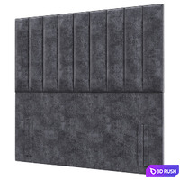 Tubes Vertical Upholstered Headboard 3D Model Vray