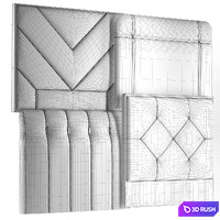 Headboard-21 3D Model Vray