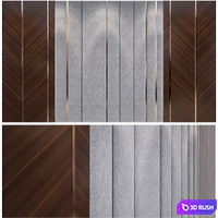 Wall panel 01 3D Model Vray