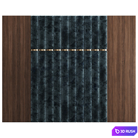 Wall panel 3D Model Vray, Corona