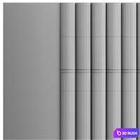 Wall panel 3D Model Vray, Corona