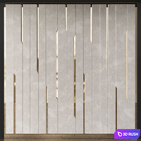 Wall Panel No. 65 3D Model Vray
