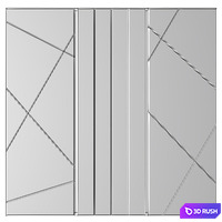 Wall Panel No. 68 3D Model Vray
