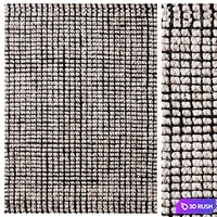Cypress Boucle Wool &amp; Jute Rug 3D Model Corona