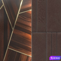 Headboard 018 3D Model Corona