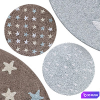 Circle rugs | No. 029 3D Model Vray, Corona