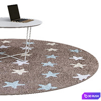Circle rugs | No. 029 3D Model Vray, Corona