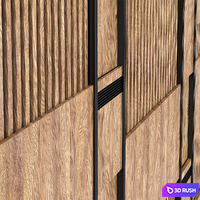 Decorative wall panel 17 3D Model Vray, Corona