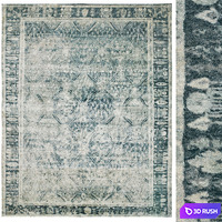Opale Hand-Knotted Wool Rug 3D Model Vray, Corona