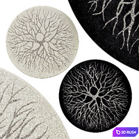 Circle rugs | No. 069 3D Model Vray, Corona