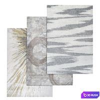 Carpets Set 1730 3D Model Vray, Corona