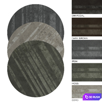 MINOTTI DIBBETS BARCODE round rug 3D Model Vray, Corona