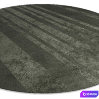 MINOTTI DIBBETS BARCODE round rug 3D Model Vray, Corona