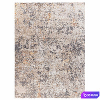Indian wool rug "CHROME GOLD" ABSTRACT-1-MULTI 3D Model Vray, Corona