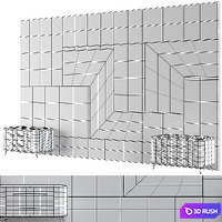 Headboard №19 3D Model Vray