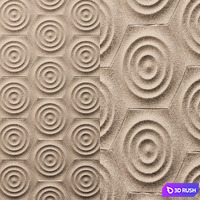 3D Panel - Pioggia 3D Model Vray