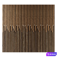 3d panel wall 3d panel wall slats 3D Model Corona
