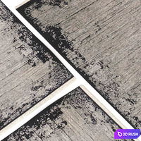 Carpet Calvin Klein Balian CK51 Gray / Black 3D Model Corona