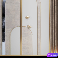 Decorative panel_003 3D Model Vray, Corona