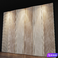 Headboard 24 3D Model Vray, Corona