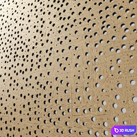 Panel wood board hole n1 / Panel from wooden boards with hole # 1 3D Model Vray