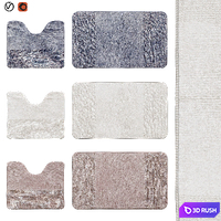 Bath rugs | 36 3D Model Vray, Corona