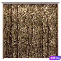 Panel behind the headboard "Hauberk" 3D Model Corona