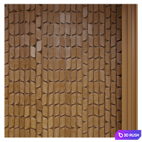 Panel behind the headboard "Hauberk" 3D Model Corona