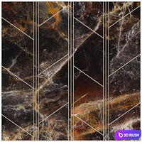 Decorative wall panel 30 3D Model Vray, Corona