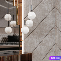 Composition of wall decoration in the bedroom 3D Model Corona