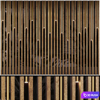 Decotarive Wall panel 024 3D Model Corona