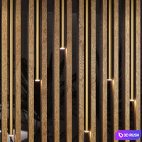 Decotarive Wall panel 024 3D Model Corona