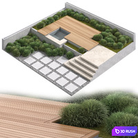 Green yard 3D Model Corona