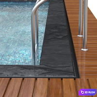 Swimming pool 3D Model Vray, Corona