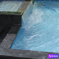 Swimming pool 004 3D Model Vray, Corona