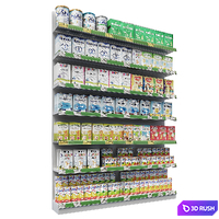 Market shelves 3D Model Vray, Corona