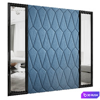 Headboard for interior №4 3D Model Vray