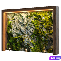 Natural stone wall8 3D Model Vray, Corona