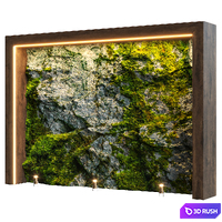 Natural stone wall8 3D Model Vray, Corona