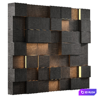 Headboard for interior №28 3D Model Vray