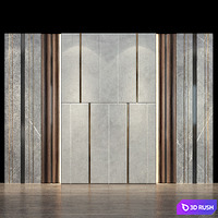 Wall Panel 44 3D Model Vray