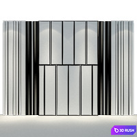 Wall Panel 44 3D Model Vray