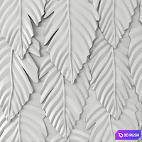 Panel feathers 3D Model Corona
