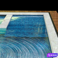 Swimming pool 006 3D Model Vray, Corona