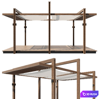 Pergola 13 3D Model Vray, Corona