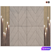 Decor wood Panel 39 3D Model